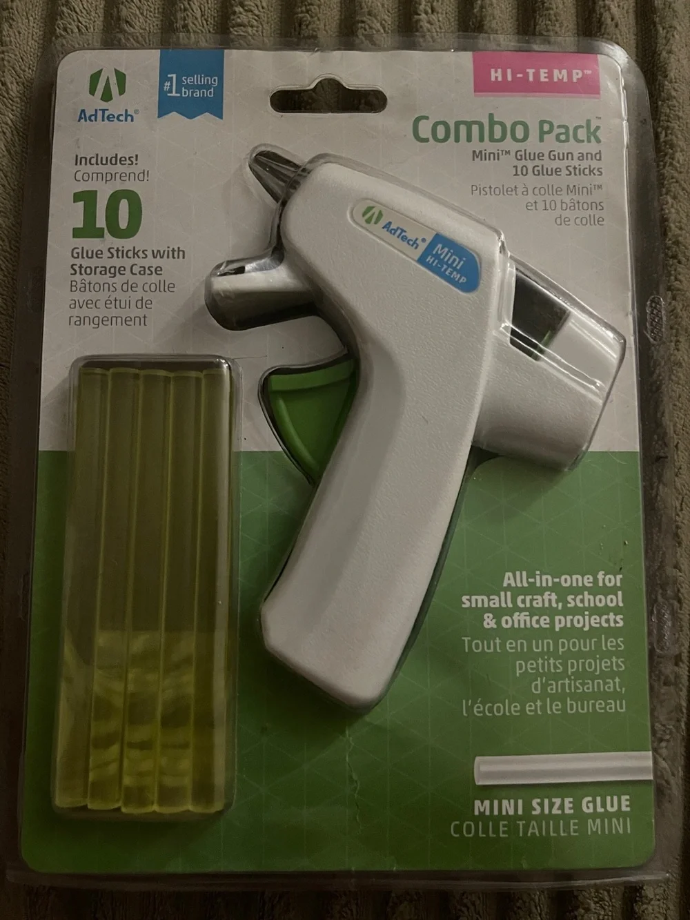 Hi-Temp White Mini Glue Gun Combo Pack with 10 Glue Sticks